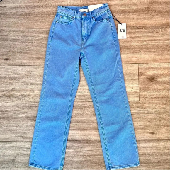 Urban Outfitters BDG Women's Blue Five Pocket Cowboy Straight Jeans Size 24 NWT‎ - Picture 1 of 10